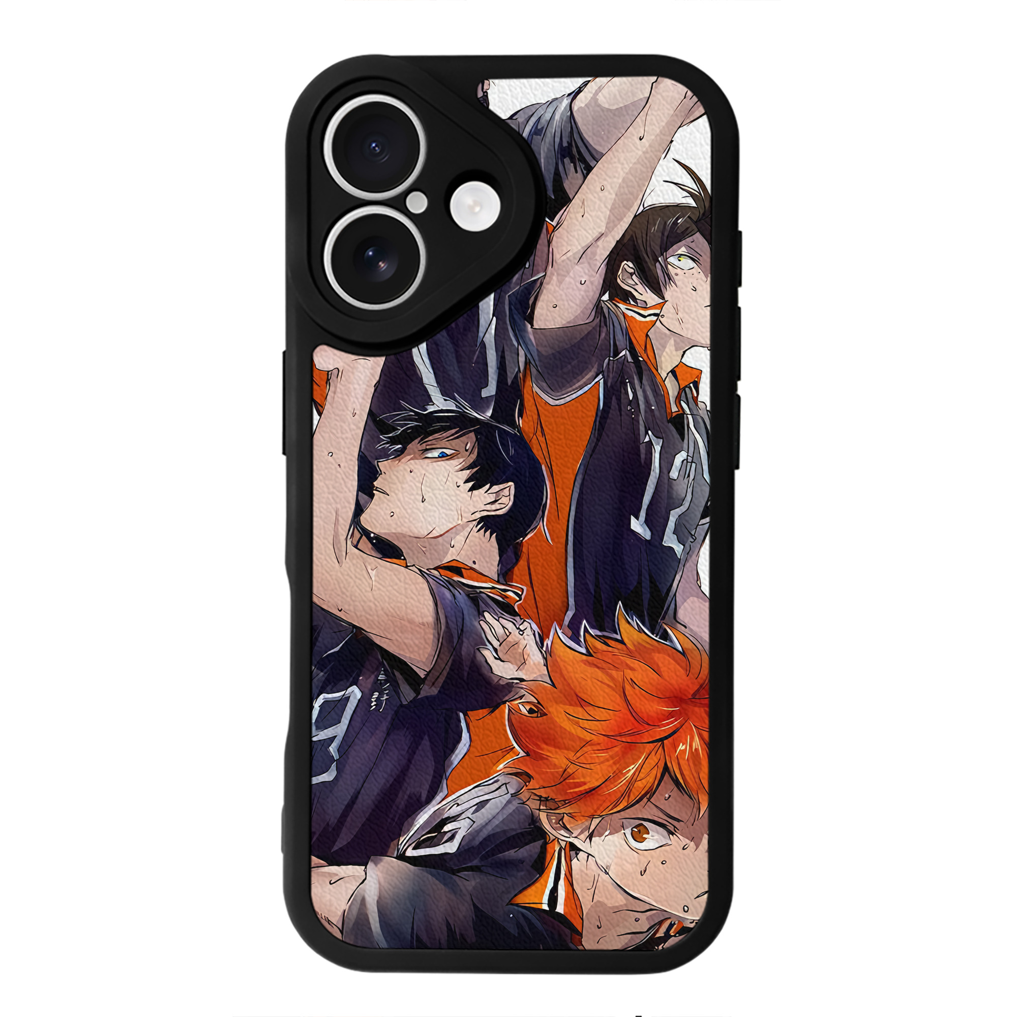 （画像用） ハイキュー!! Haikyu!! 【iPhone 16シリーズ対応】シリコンスマホケース（レザー調） 材質：シリコン